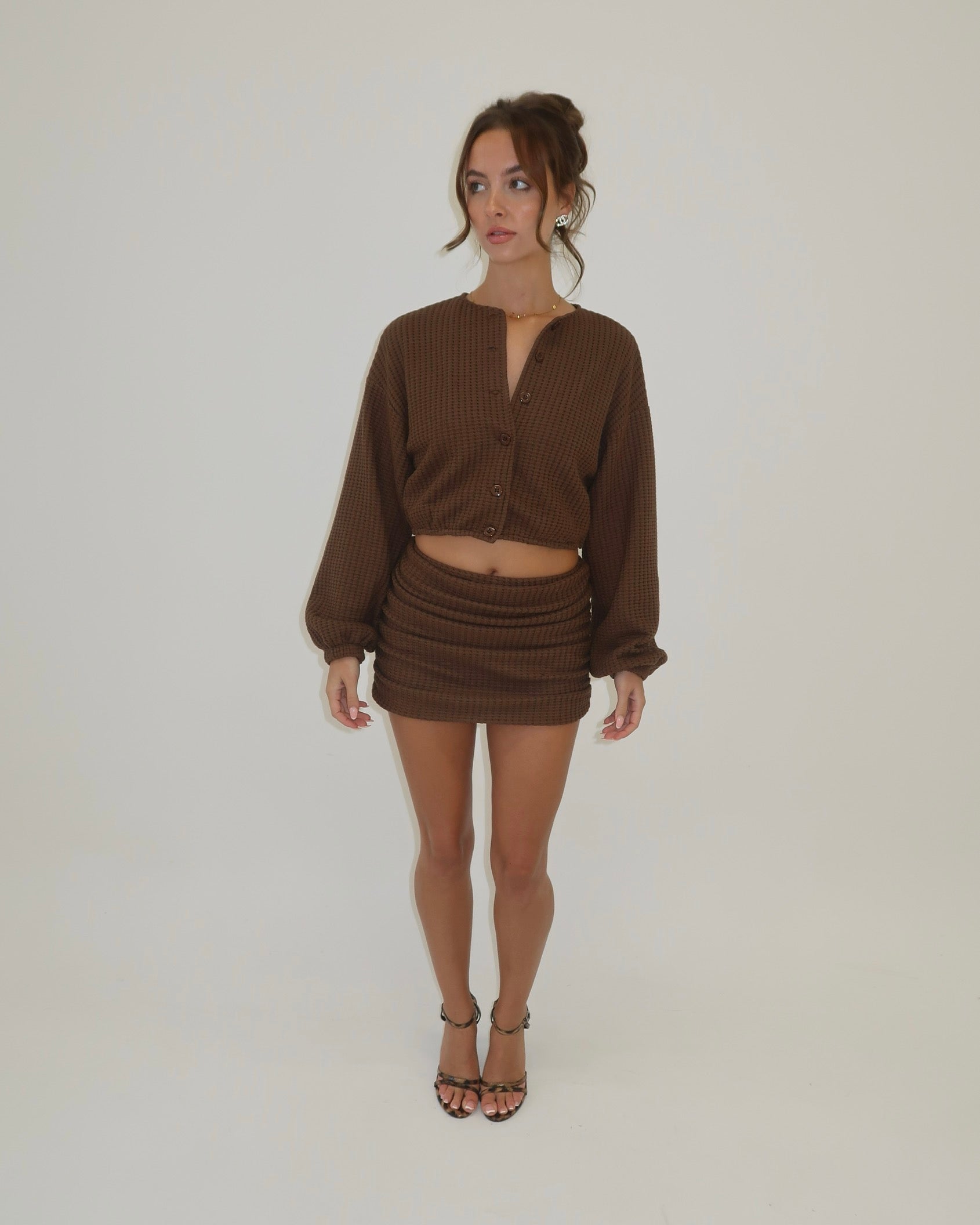 Brown Knitted Co-Ord