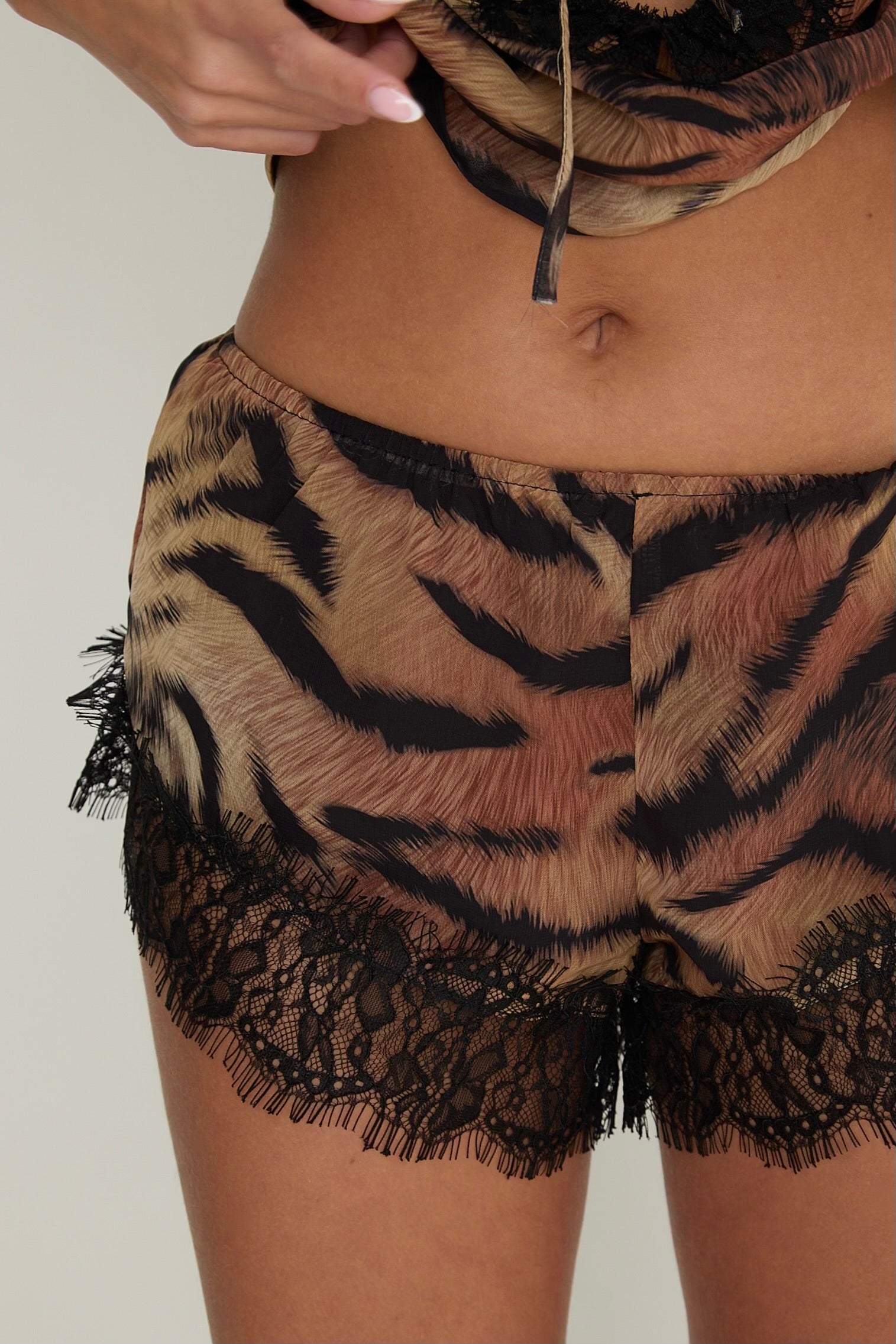 Gigi Lace Shorts | Tiger