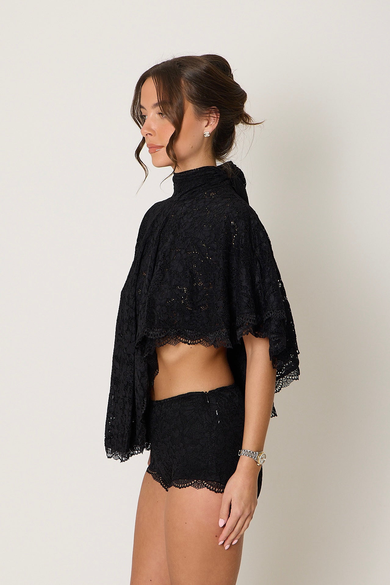 Carmen Lace Top | Black