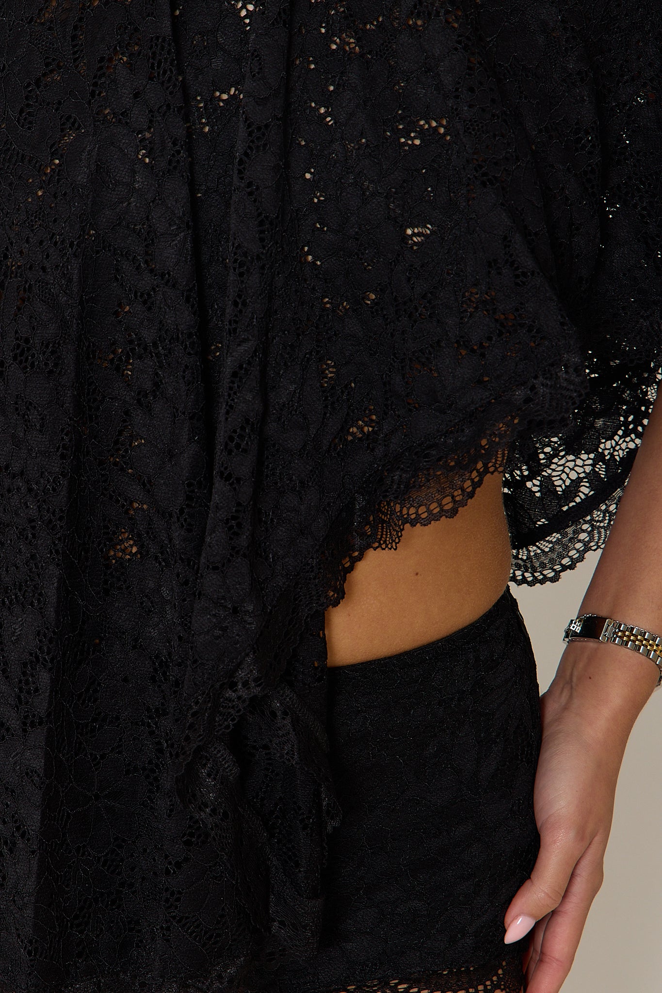 Carmen Lace Shorts | Black