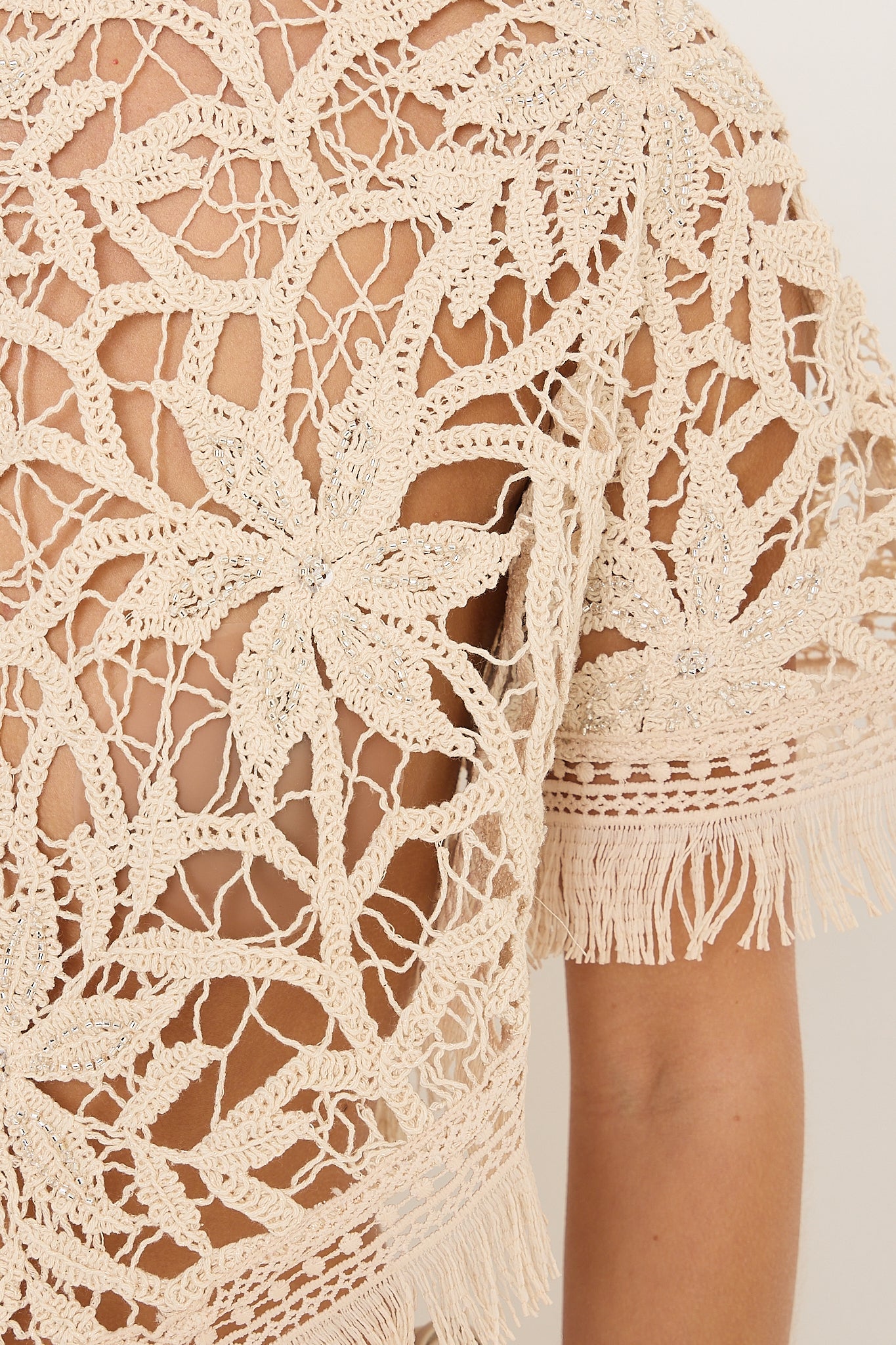 Krissy Crochet Top | Beige