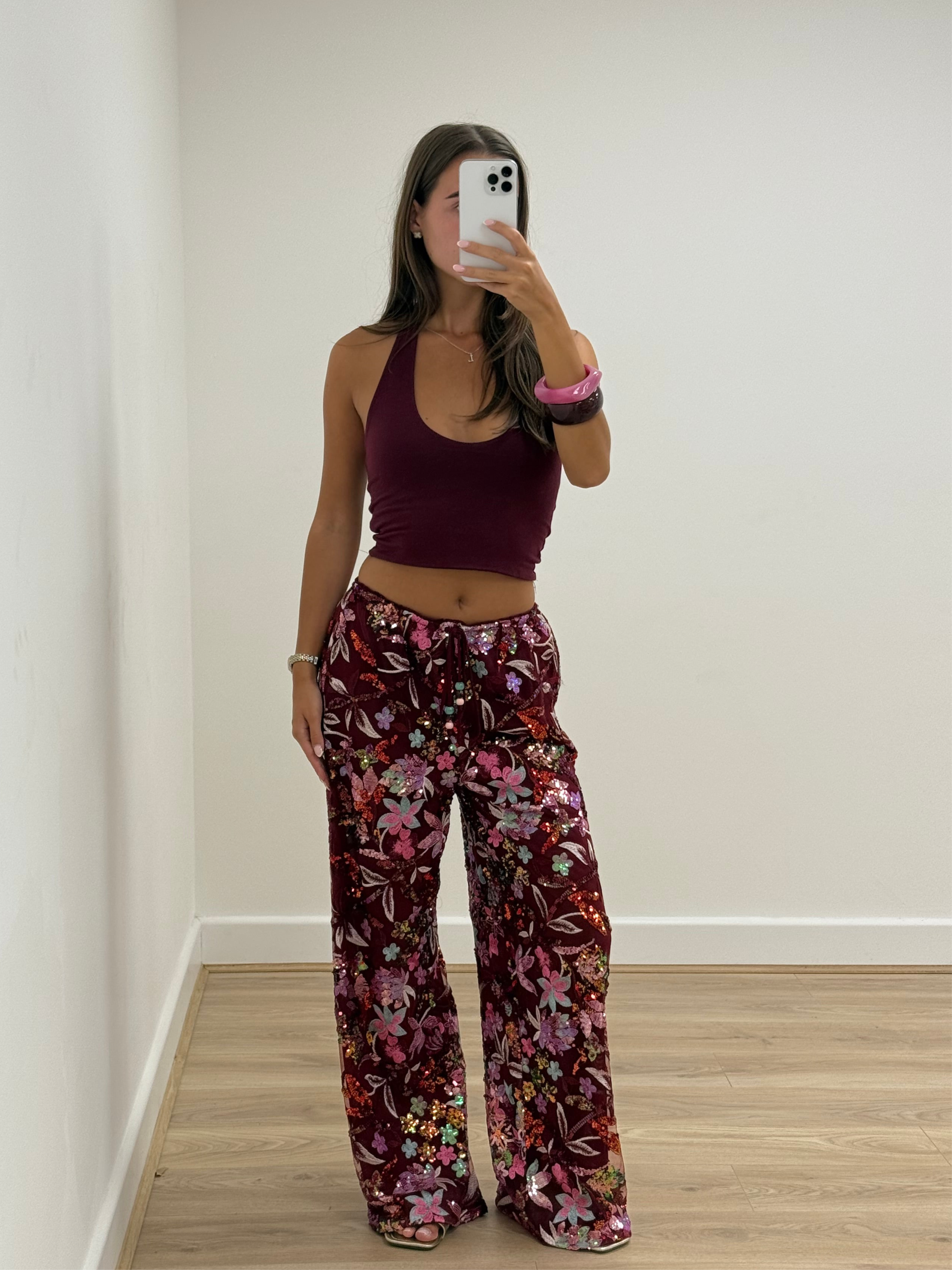 Saffie Vest Top | Burgundy