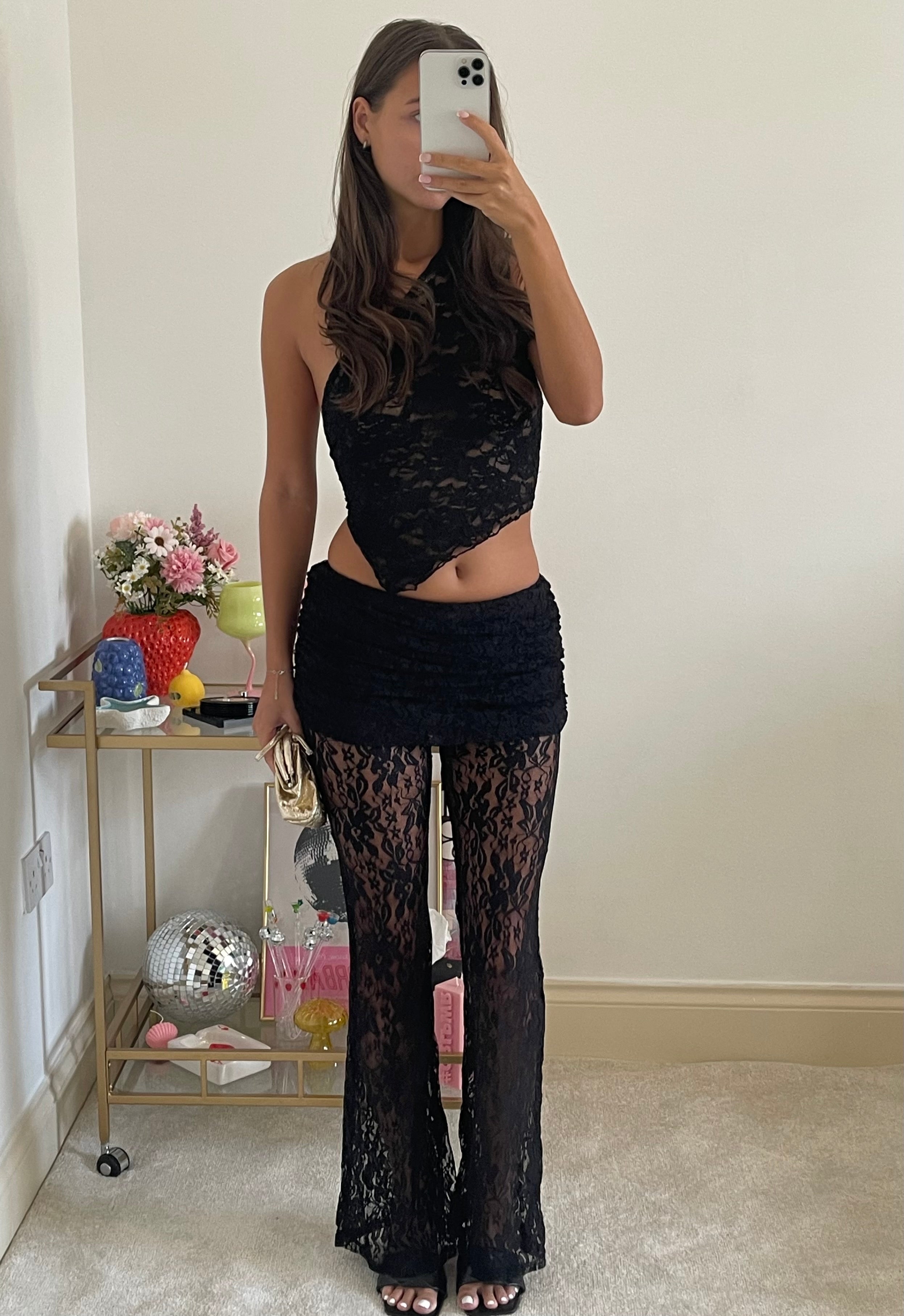 Black Lace Leggings
