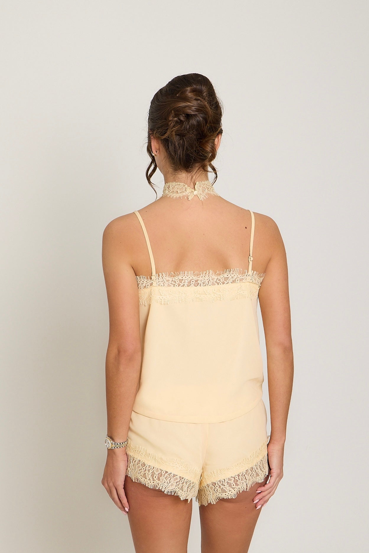 Gigi Lace Top & Choker | Butter Yellow