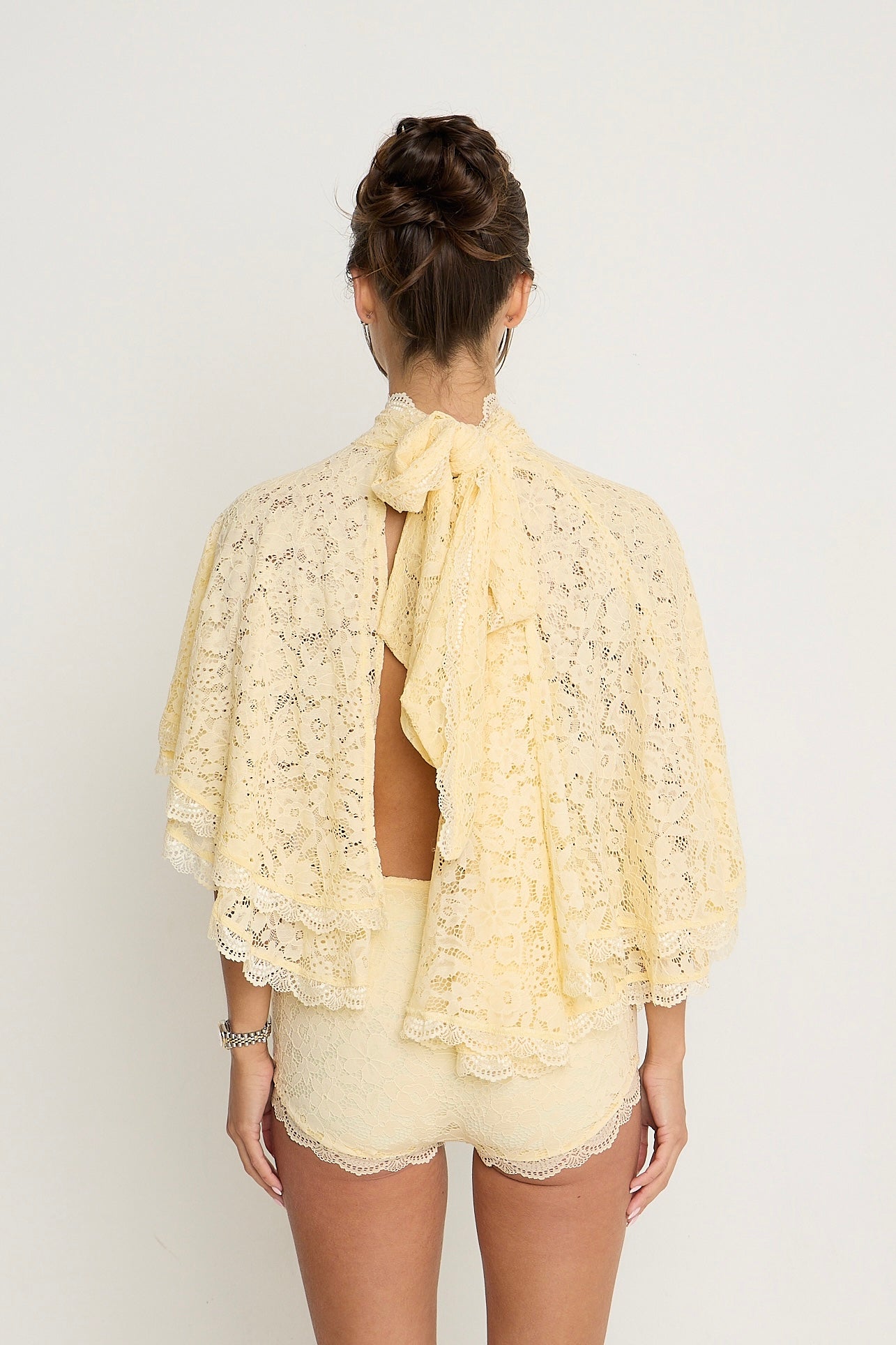 Carmen Lace Top | Lemon *dispatch 12th May*