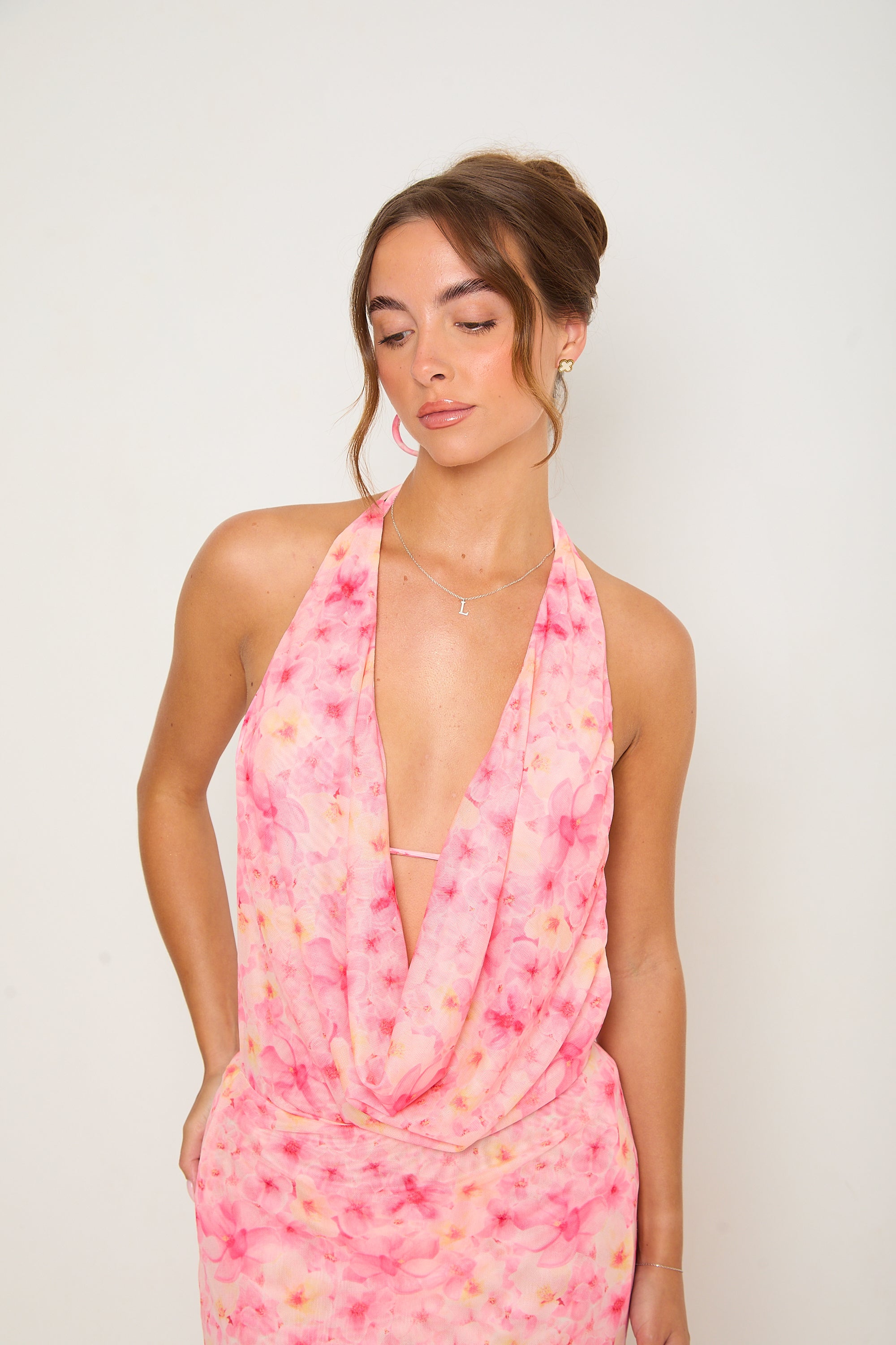 Miley Floral Maxi Dress | Pink