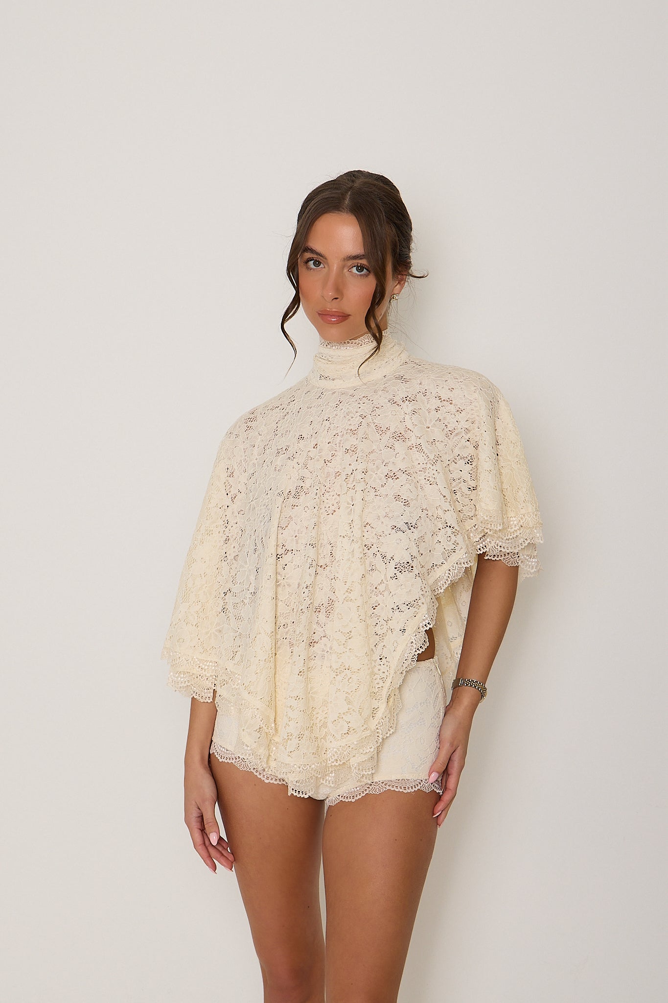 Carmen Lace Top | Cream