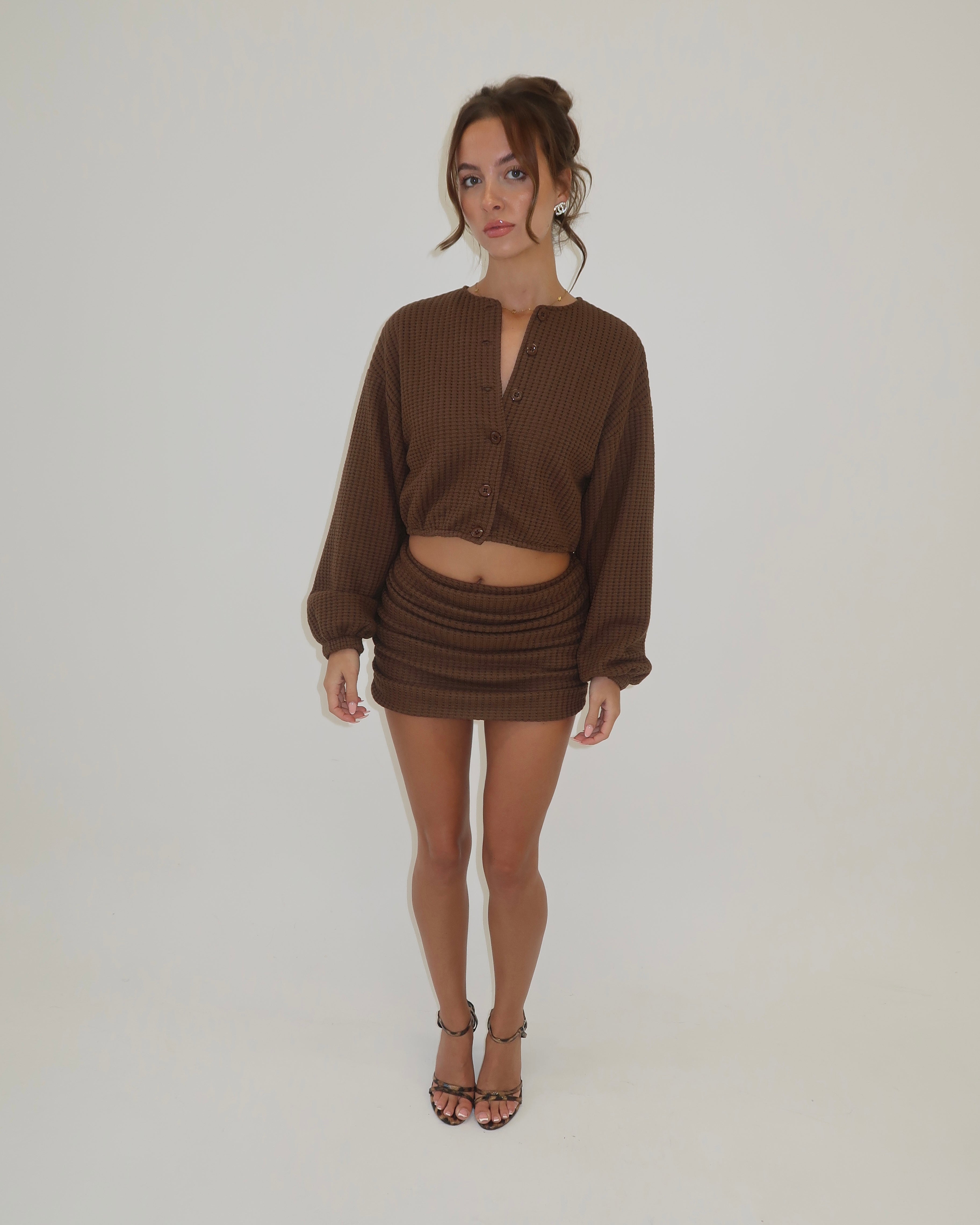 Brown Knitted Co-Ord