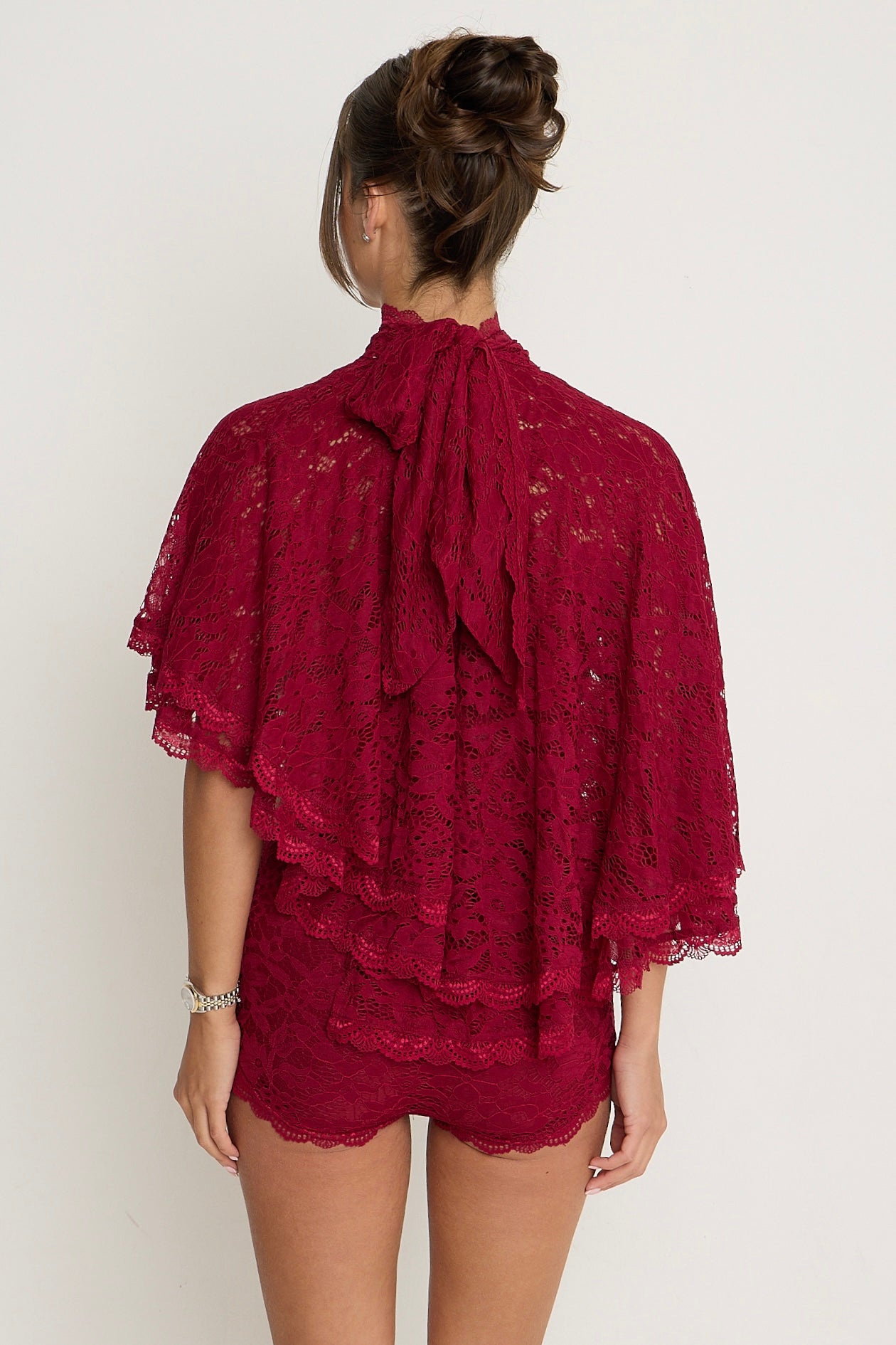 Carmen Lace Top | Burgundy *dispatch 18th May*
