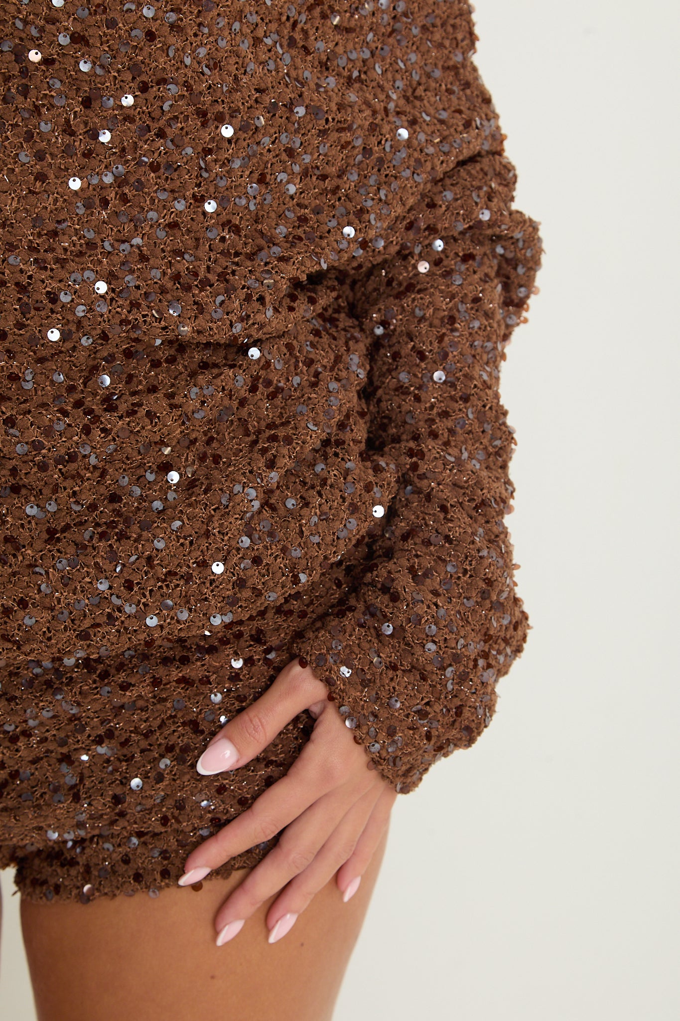 Lily One Shoulder Jumper | Brown