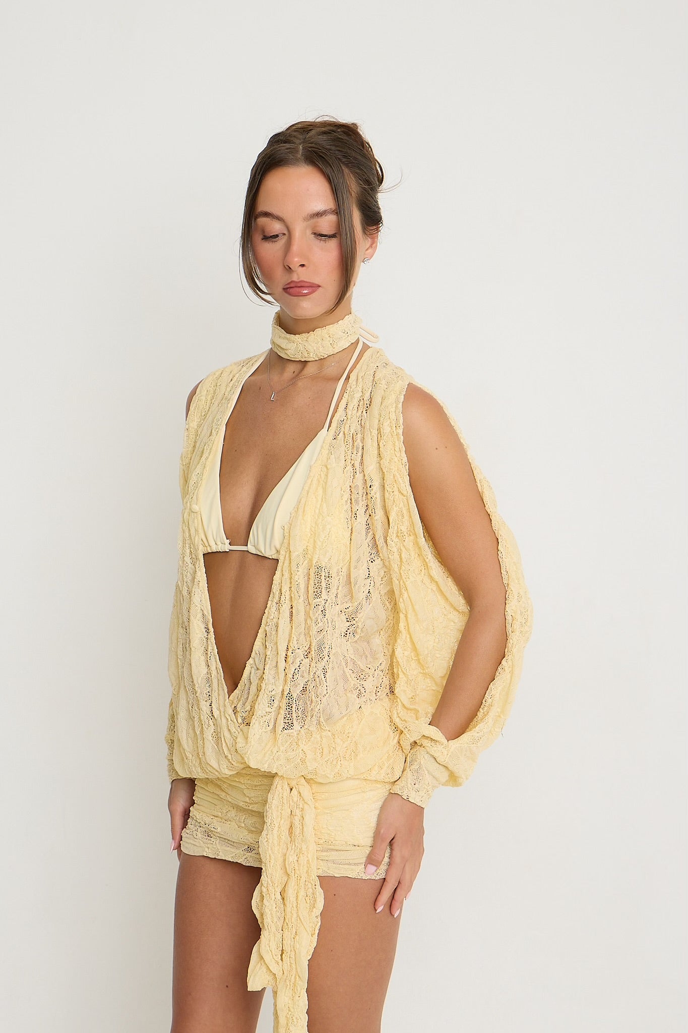 Jessica Lace Dress | Lemon