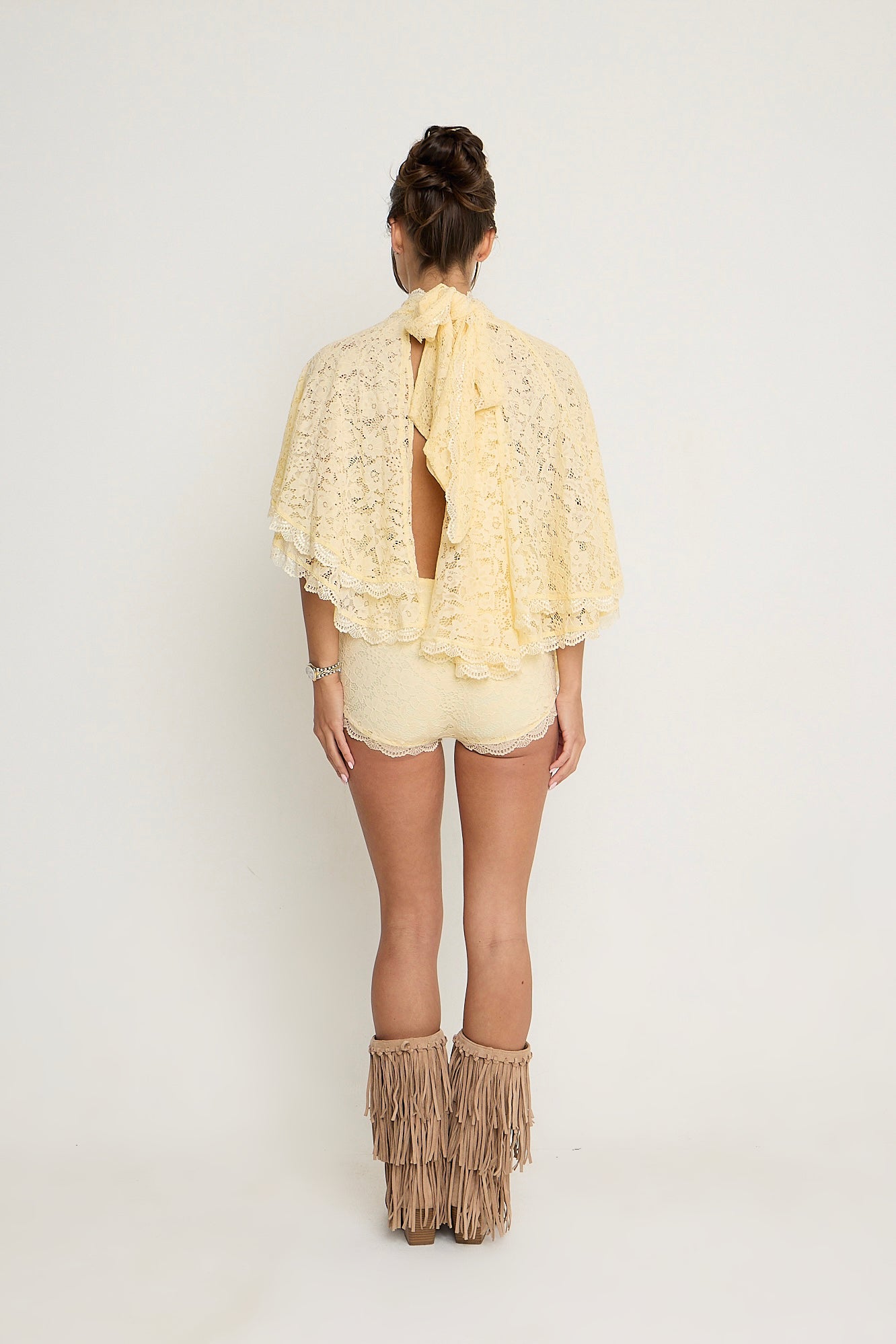 Carmen Lace Shorts | Lemon *dispatch 12th May*