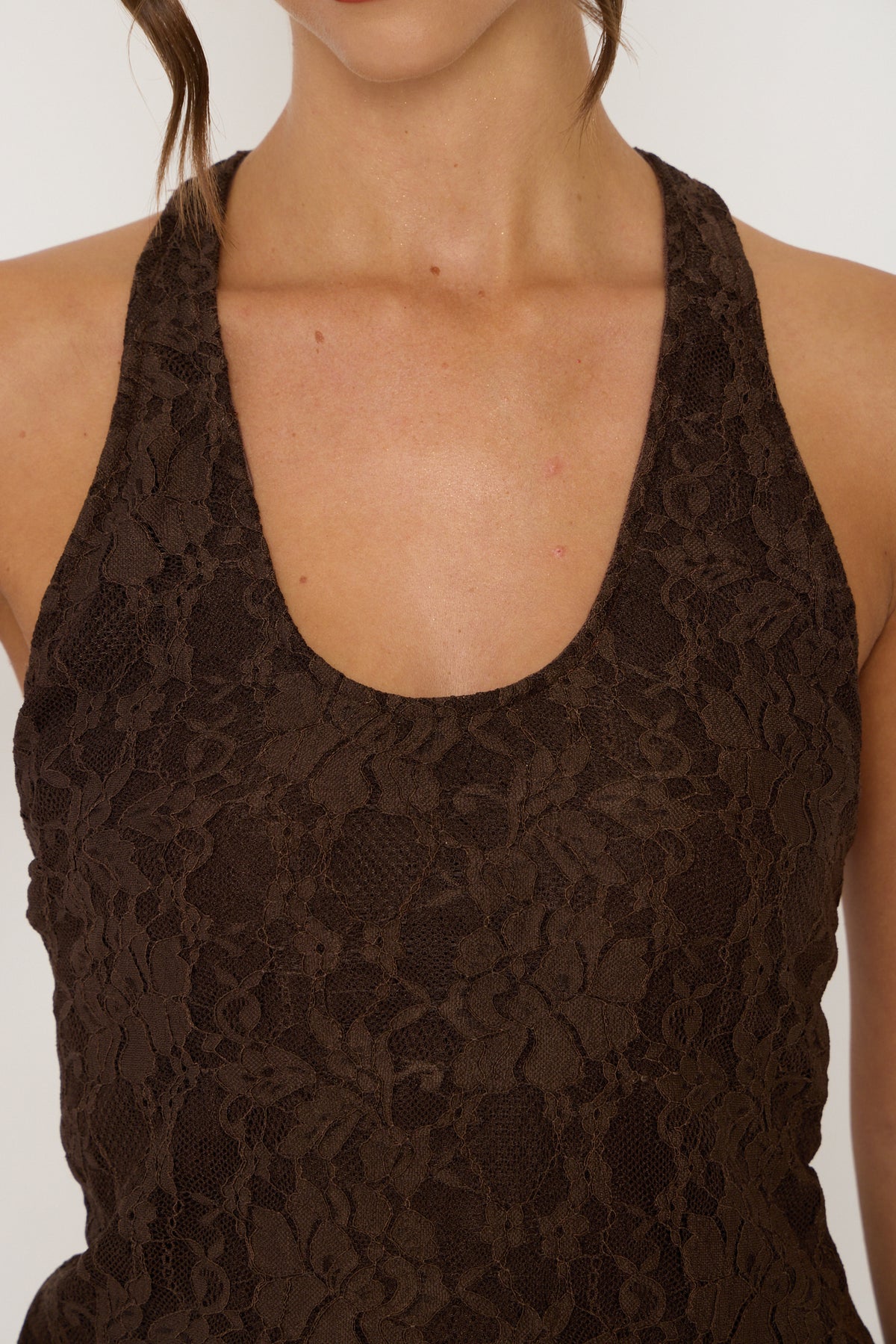 Maddison Racer Top | Brown