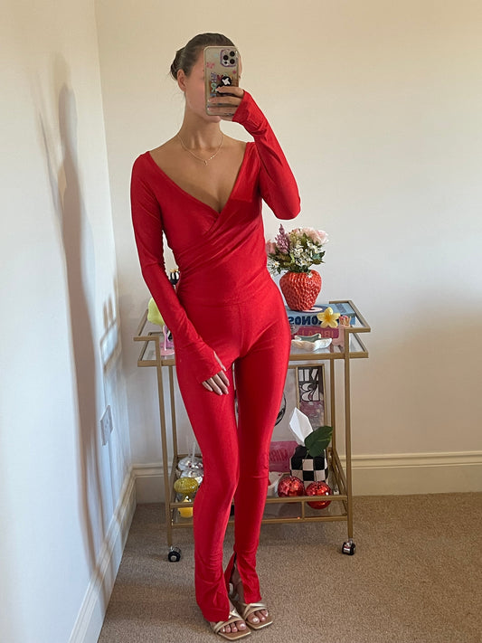 Red Slinky Co-Ord