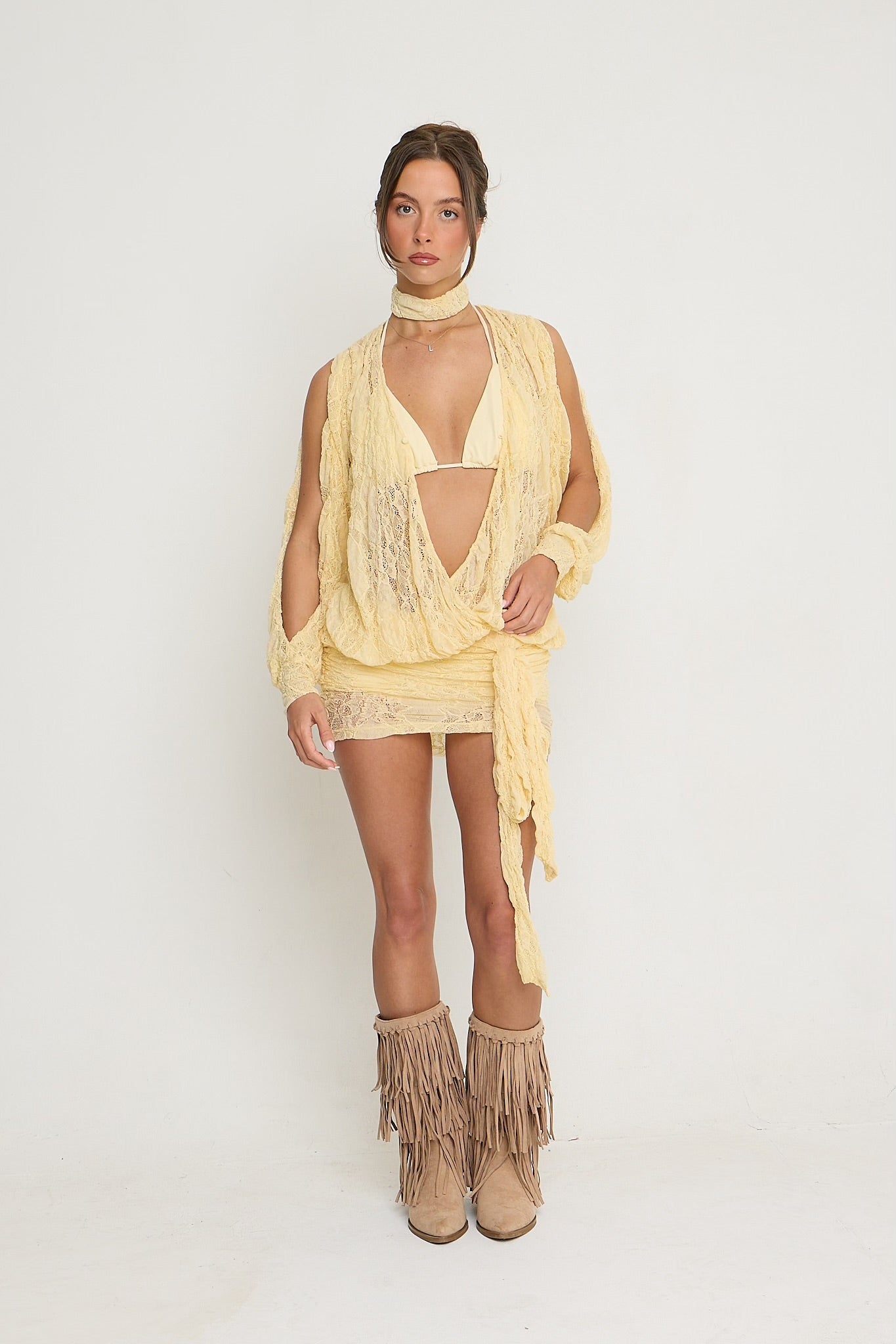 Jessica Lace Dress | Lemon