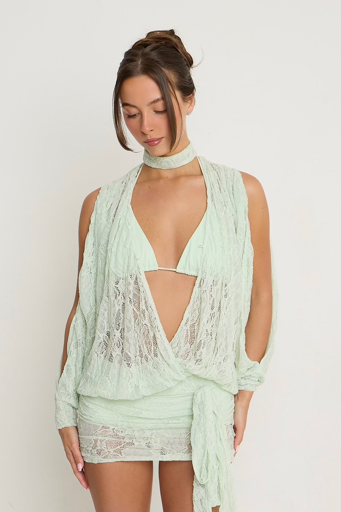 Jessica Lace Dress | Mint