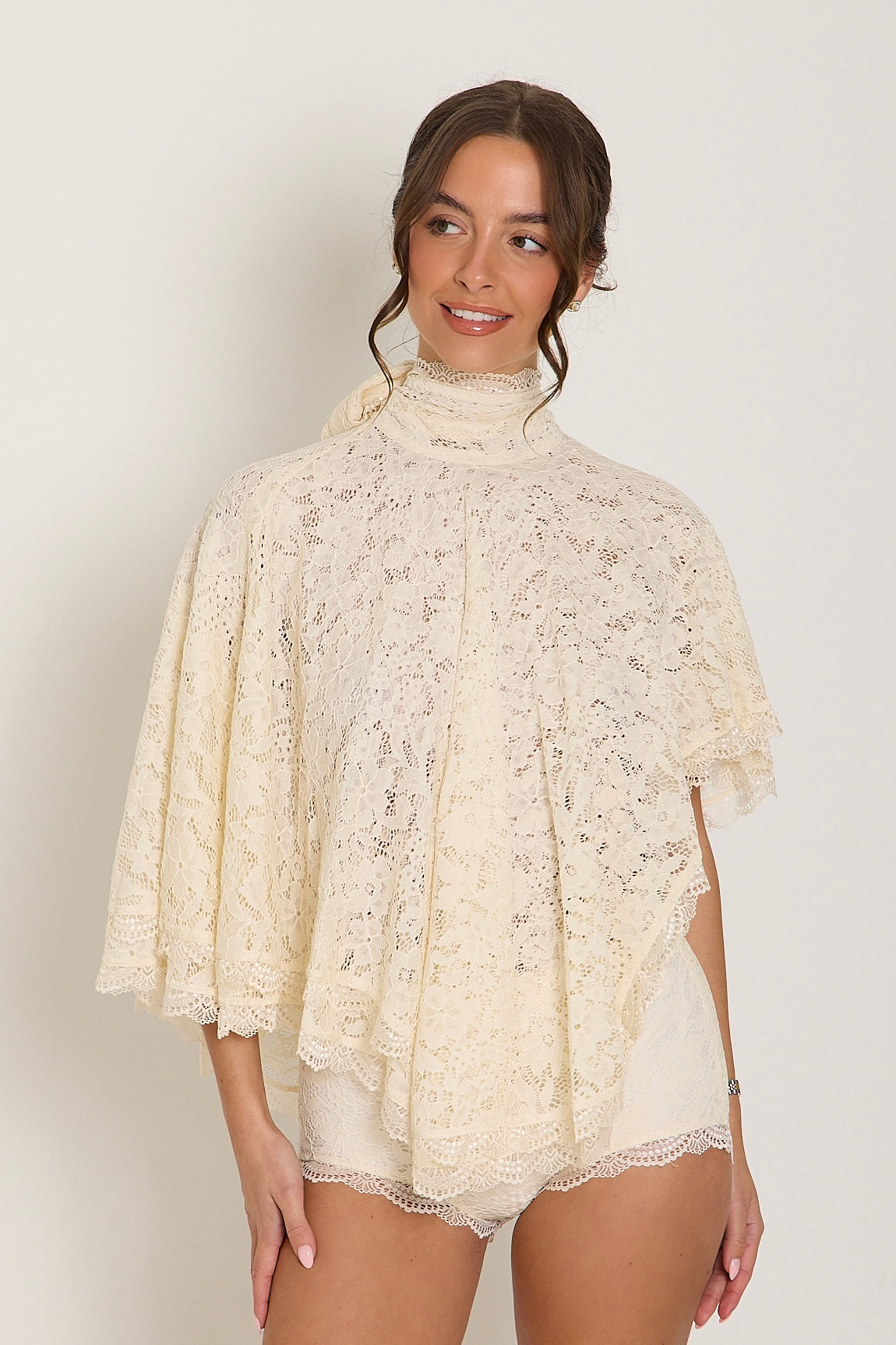 Carmen Lace Top | Cream