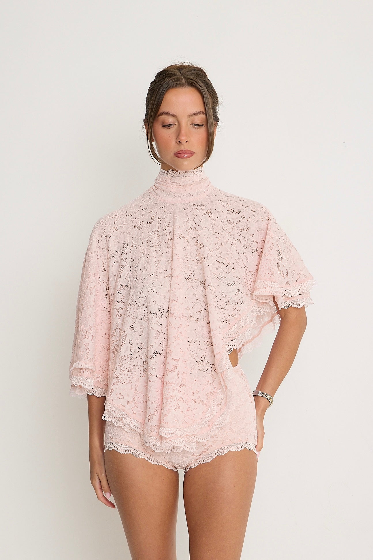 Carmen Lace Top | Pink *dispatch 12th May*