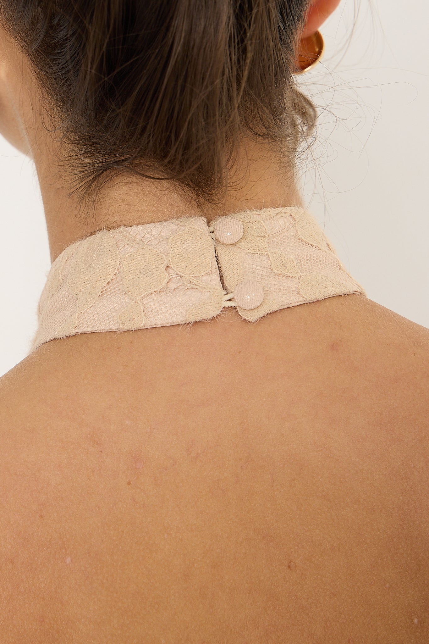 Sydney Lace Halter Top | Beige *dispatch 10th June*