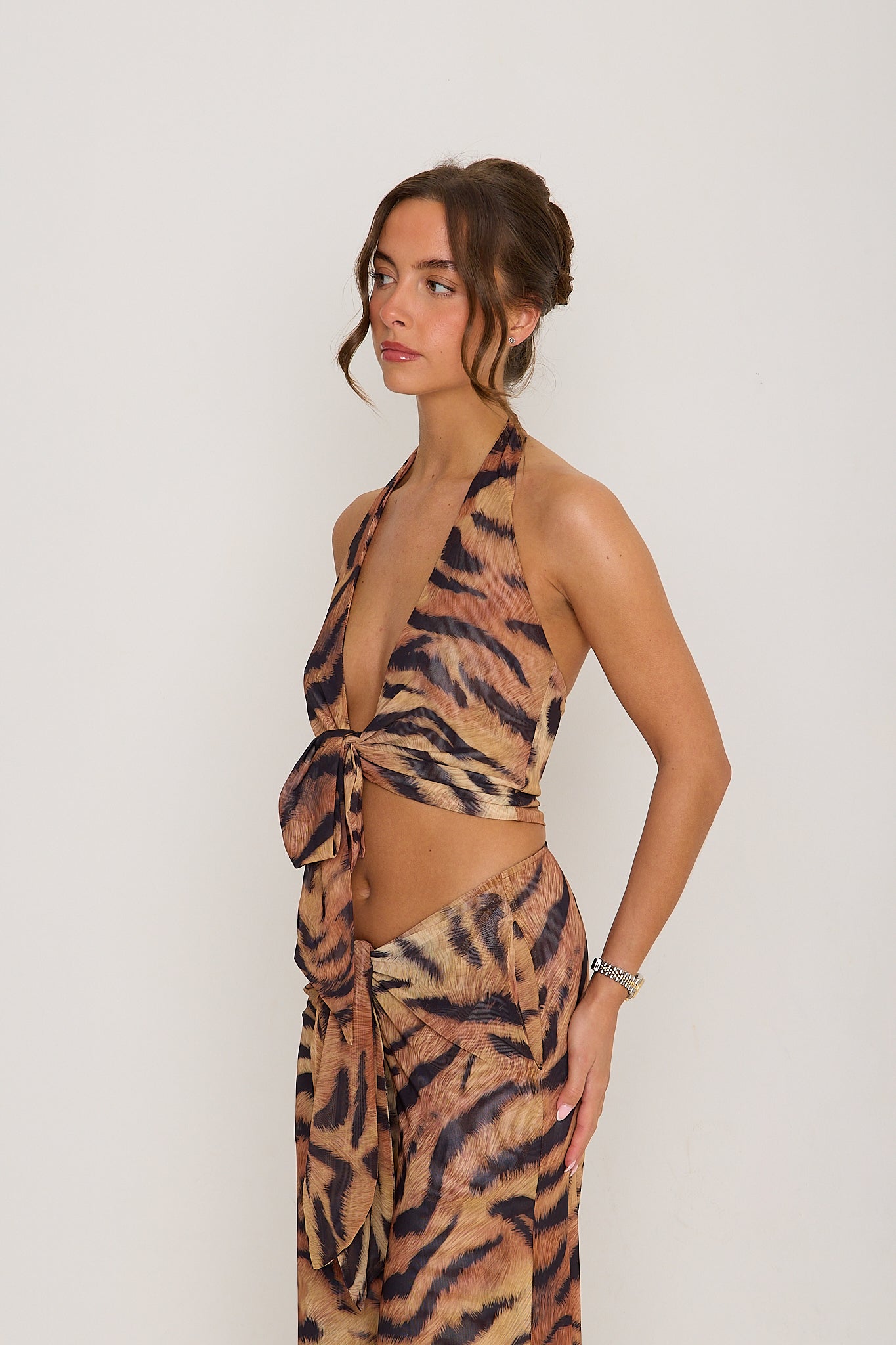 Kasey Tie Knot Top | Tiger *DISPATCH 6TH APRIL*