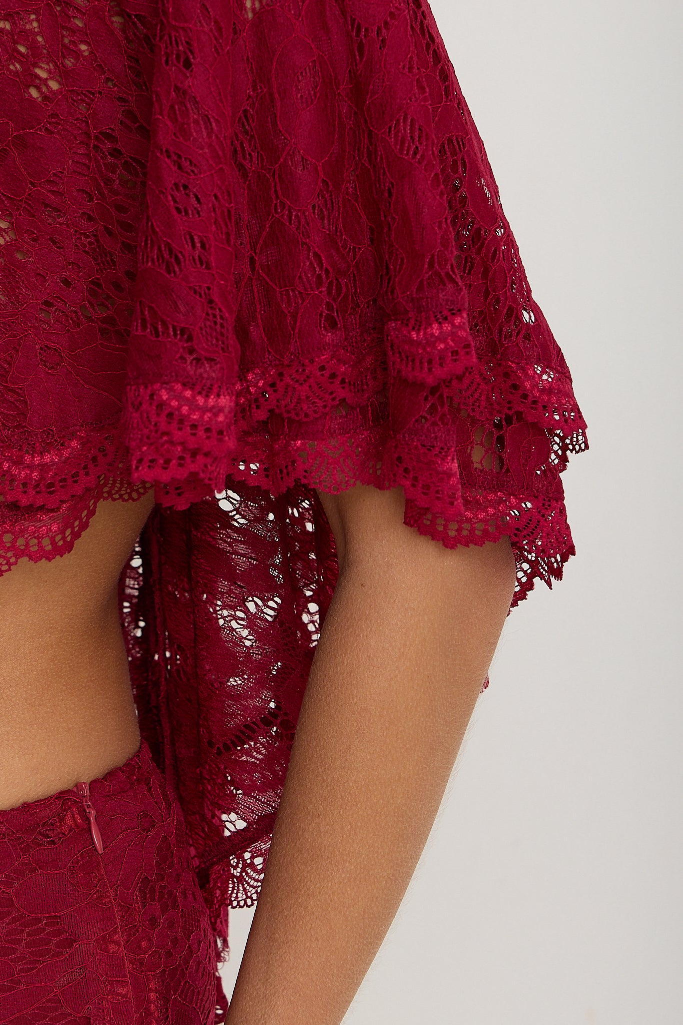 Carmen Lace Top | Burgundy *dispatch 18th May*