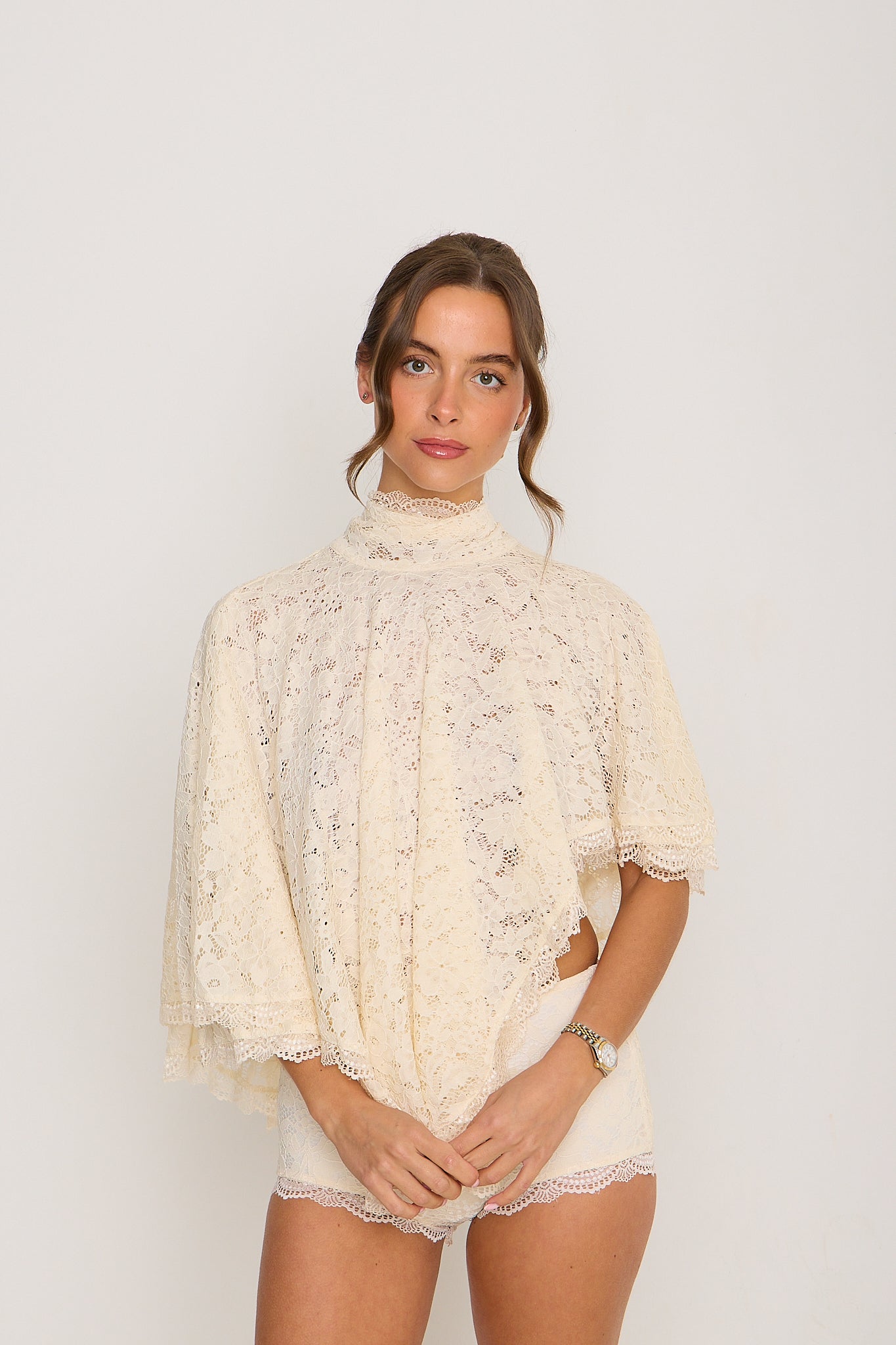 Carmen Lace Top | Cream