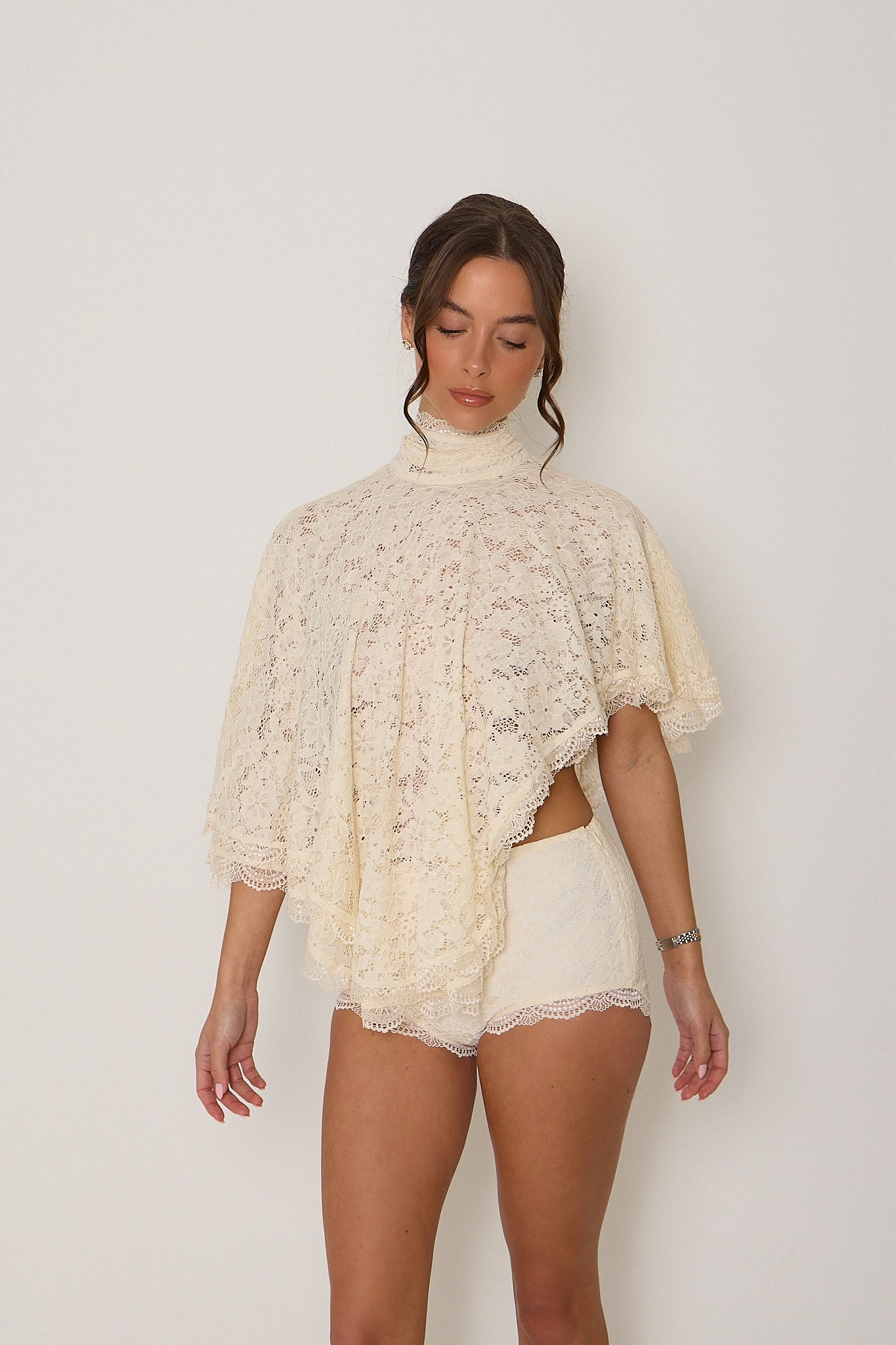 Carmen Lace Top | Cream