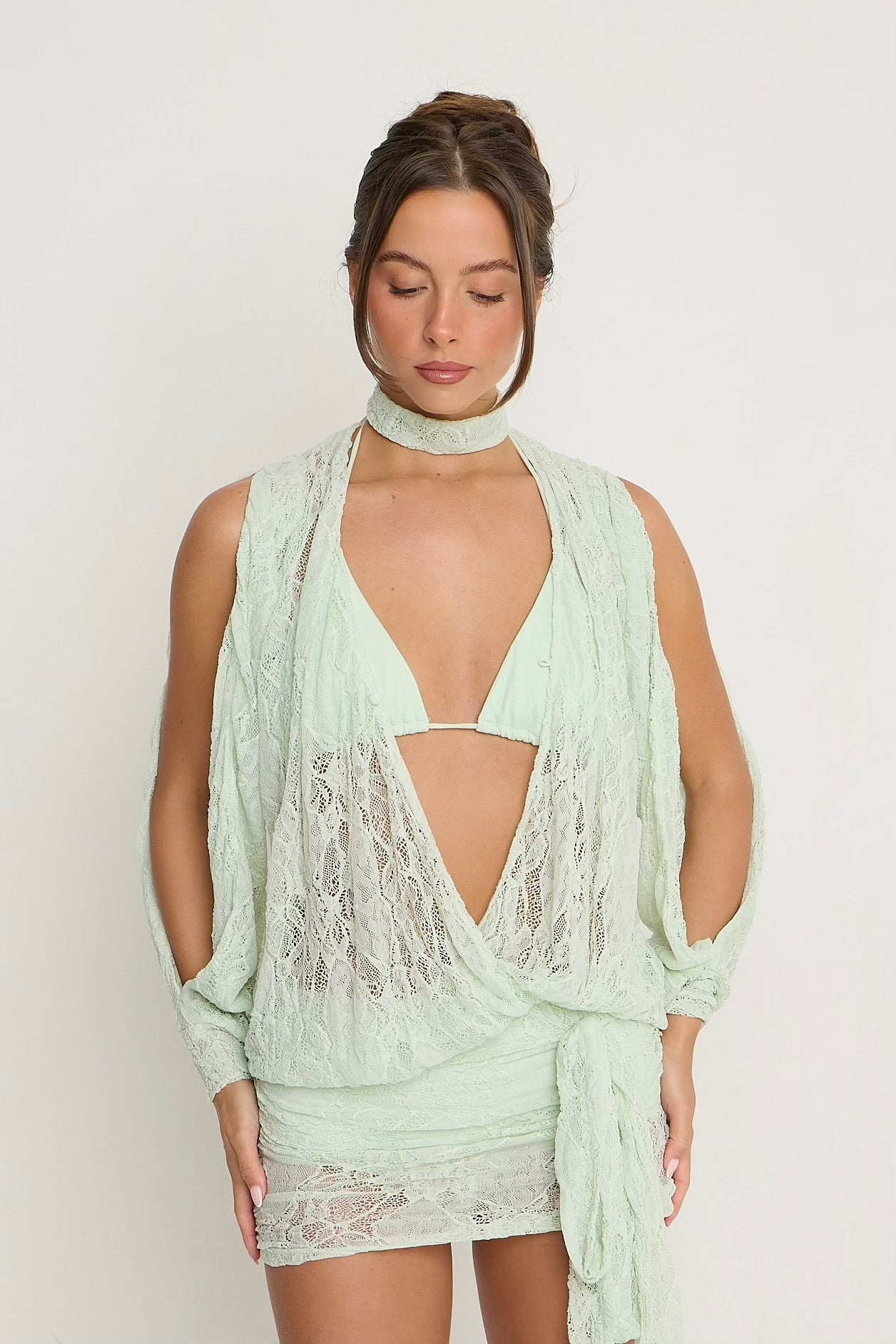 Jessica Lace Dress | Mint